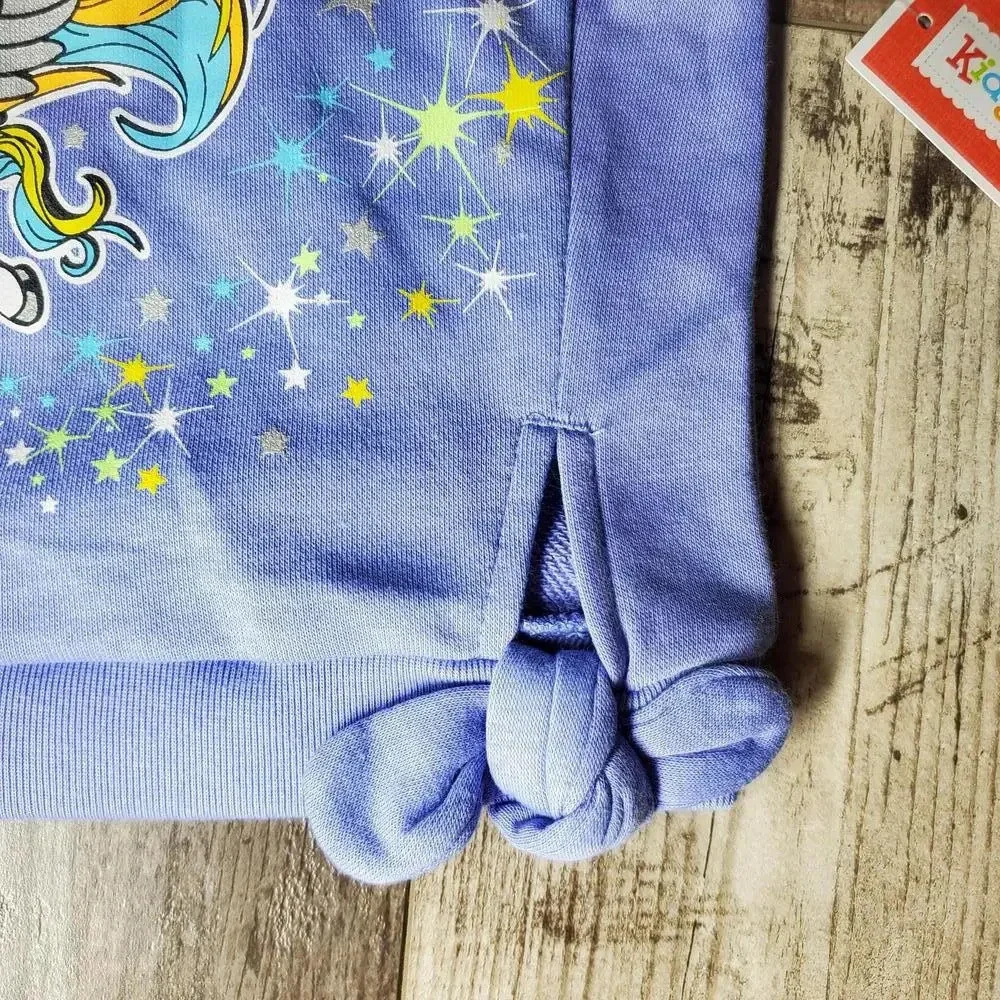NWT Kidgets Unicorn Baby Girls Sweatshirt Tie Side & Leggings 2 Piece Set Sz 12m